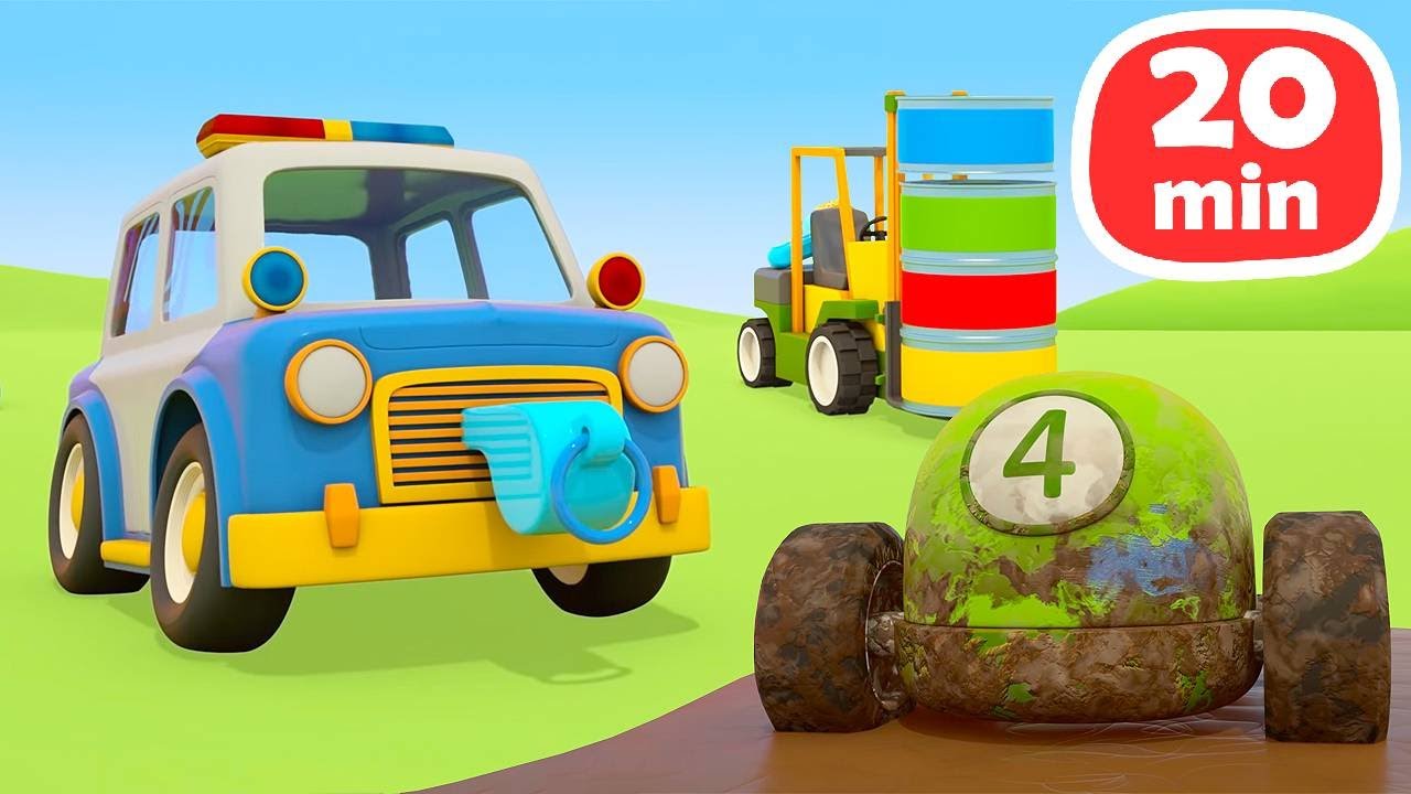 Helper Cars auf Deutsch. Zeichentrickfilme. 3 Folgen am Stück. Wir helfen dem kleinen Auto