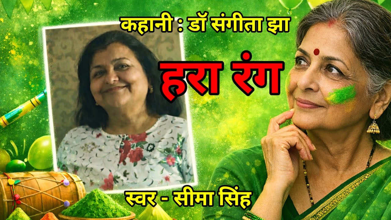 डॉ संगीता झा की कहानी-हरा रंग | Story by Dr. Sangeeta Jha | Hindi Story | हिन्दी कहानी | Podcast