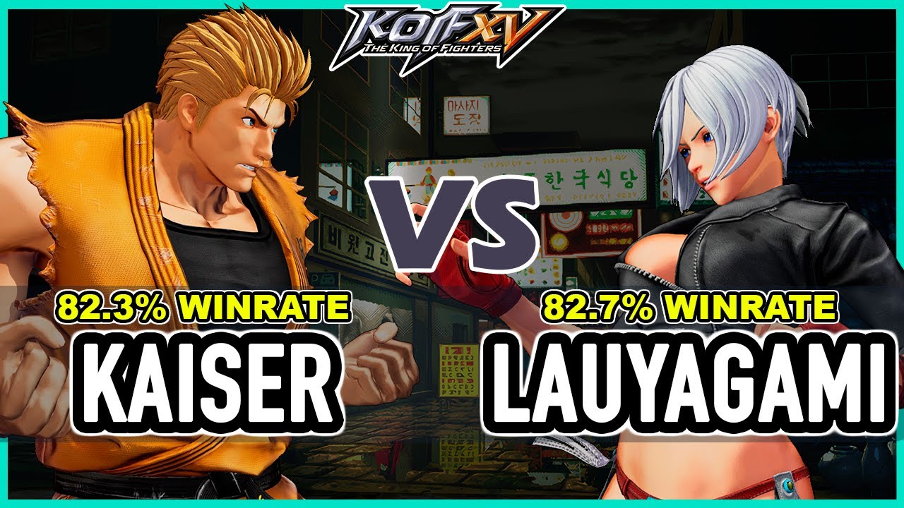 KOF XV 🔥 Kaiser (Ryo/Kyo/Terry) vs Lauyagami (Ángel/Clark/Goenitz)