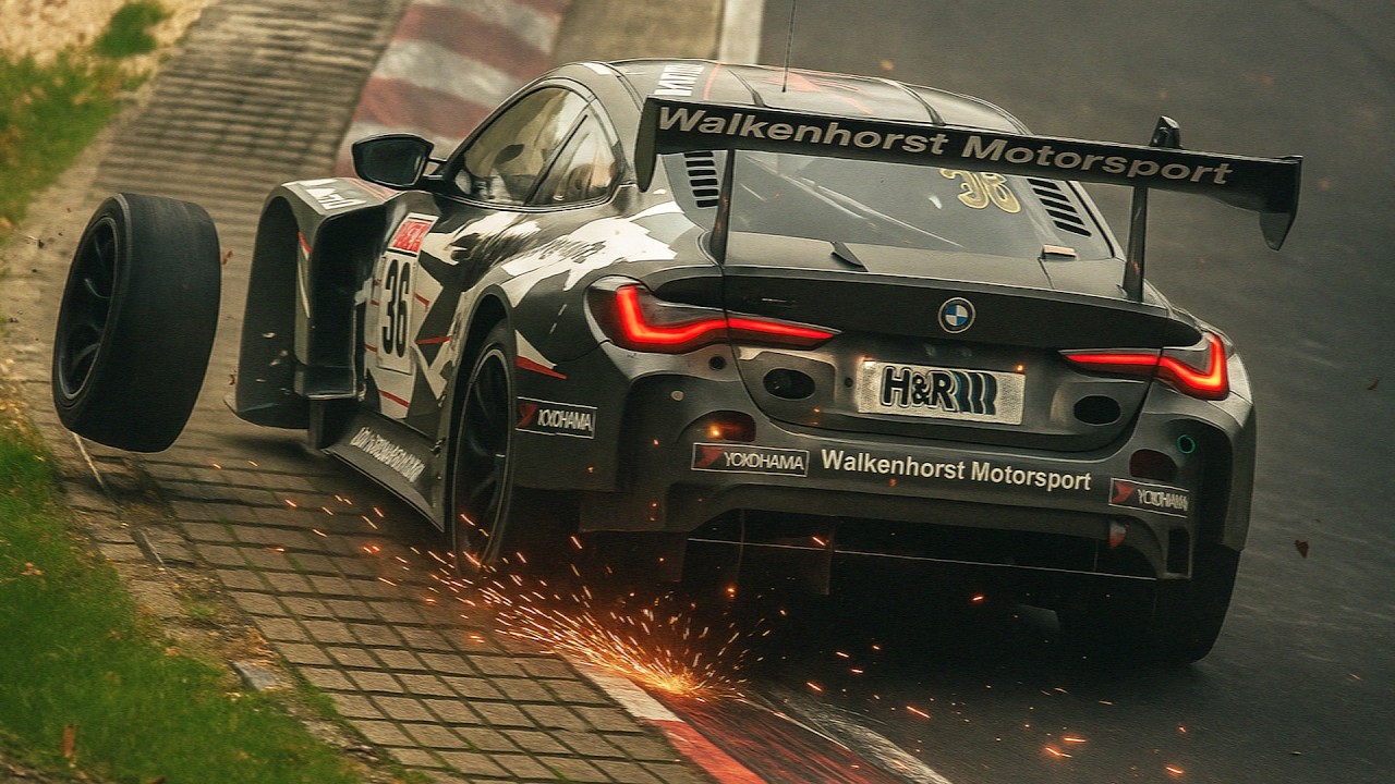 NÜRBURGRING TECHNICAL Defects, BLOWN ENGINES, CRASHED Cars keep on Driving, Oil / Coolant LEAKS etc