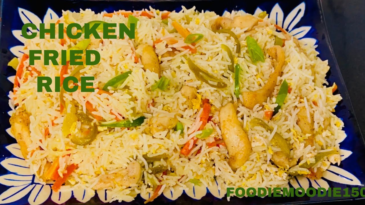 Simple Chicken Fried Rice / Chinese rice recipe by foodiemoodie