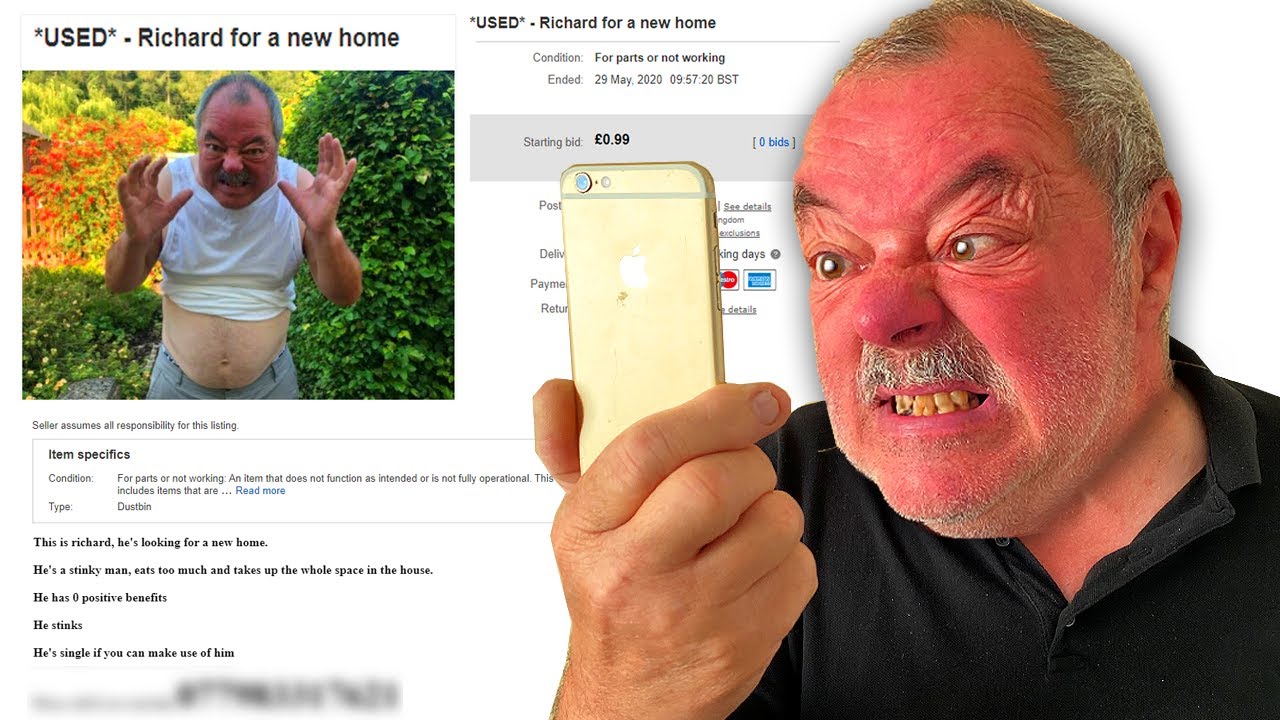 SELLING MY DAD ON EBAY PRANK