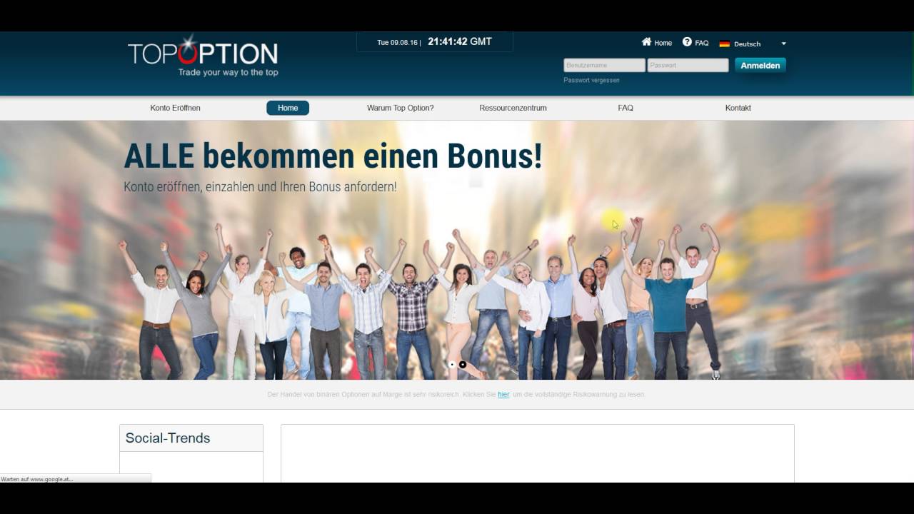 Alle Möglichkeiten bei binäre Optionen nutzen