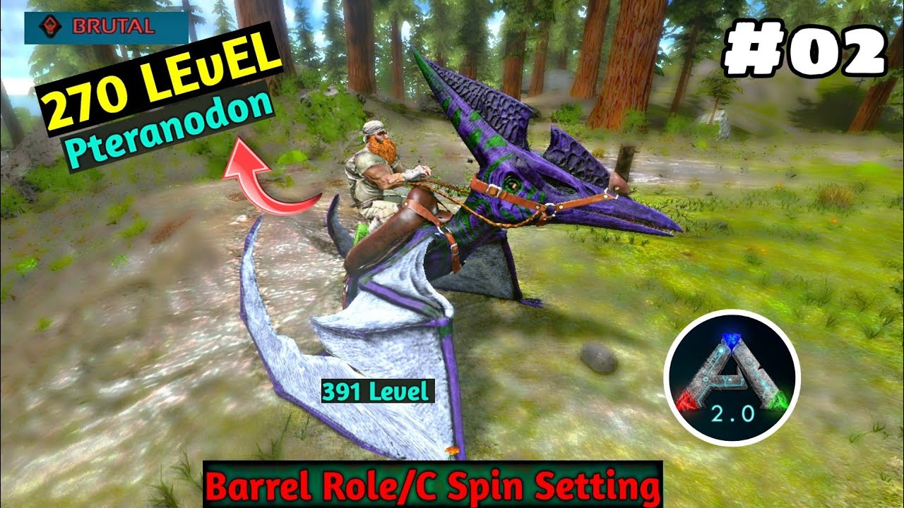 Ark survival Evolved Mobile : Barrel Role With 270 Level Pteranodon |Brutal| [HINDI] Ep 02