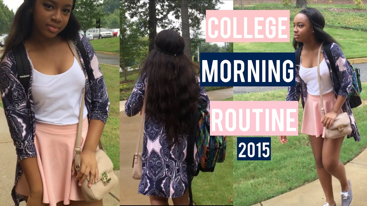 School Morning Routine (2015) | Get Ready with Me for College |BeautybyTommie