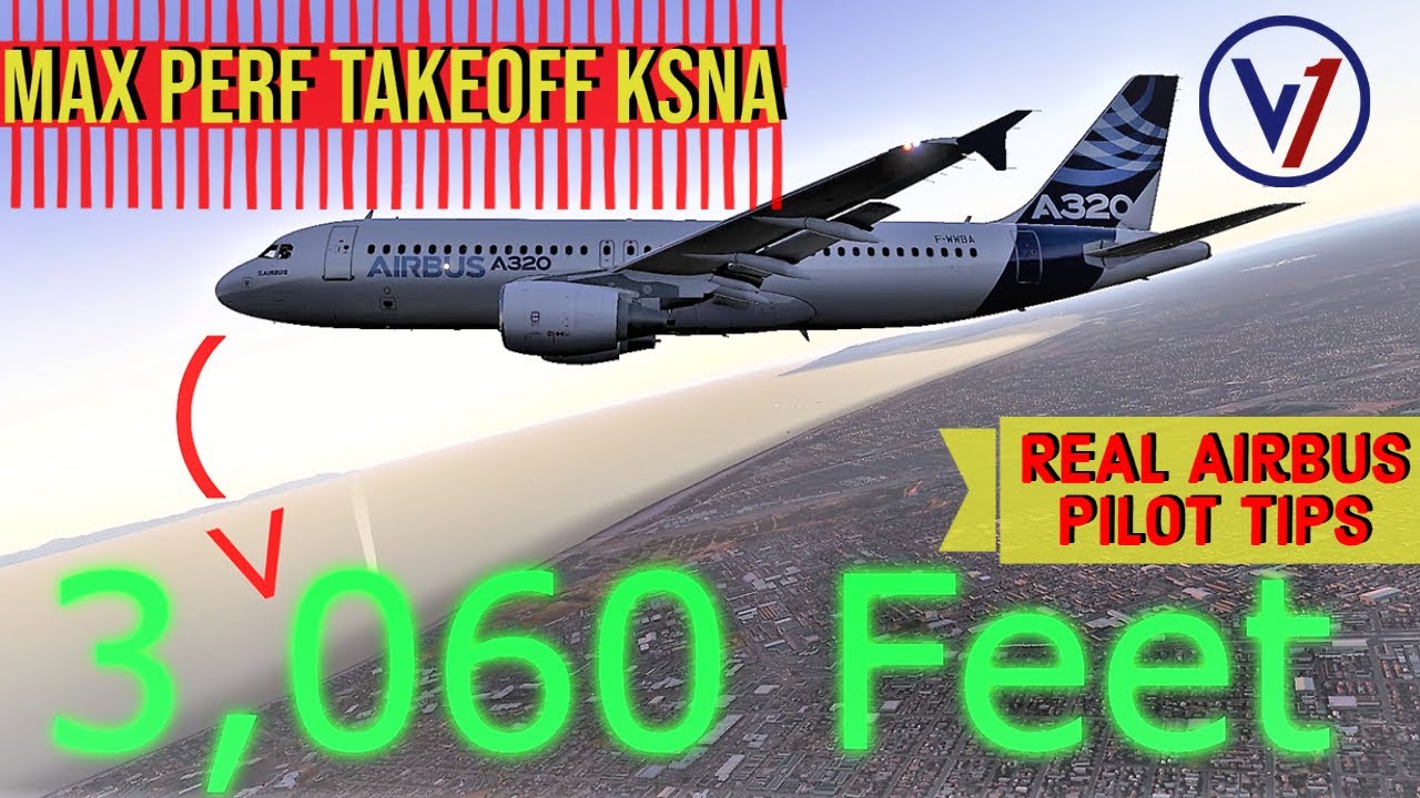 MAX Perf Takeoff + Noise Abatement | KSNA John Wayne Procedures | REAL Airbus Pilot | XP11