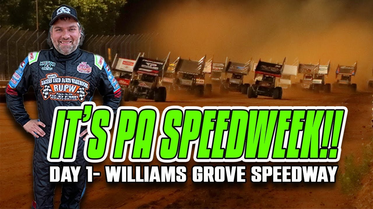 День 1 Pennsylvania Speedweek 2024 Williams Grove Speedway — гонки по грунтовой трассе