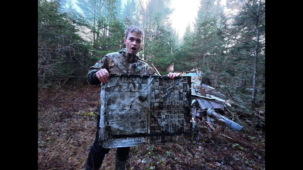 Decades Old News Printing Plates Used as Cabin Roof? | Birchy Narrows Adventure (Part 1)