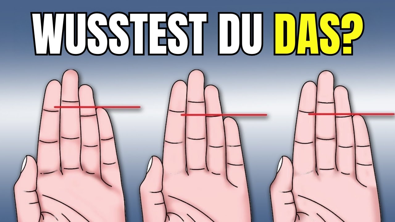 Du wirst staunen, was die Länge deines kleinen Fingers über dich verraten kann