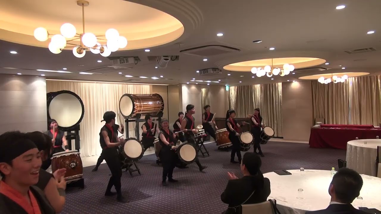 2026 0111 ハンナ年賀会 和太鼓 秋篠 03 遥か 躍