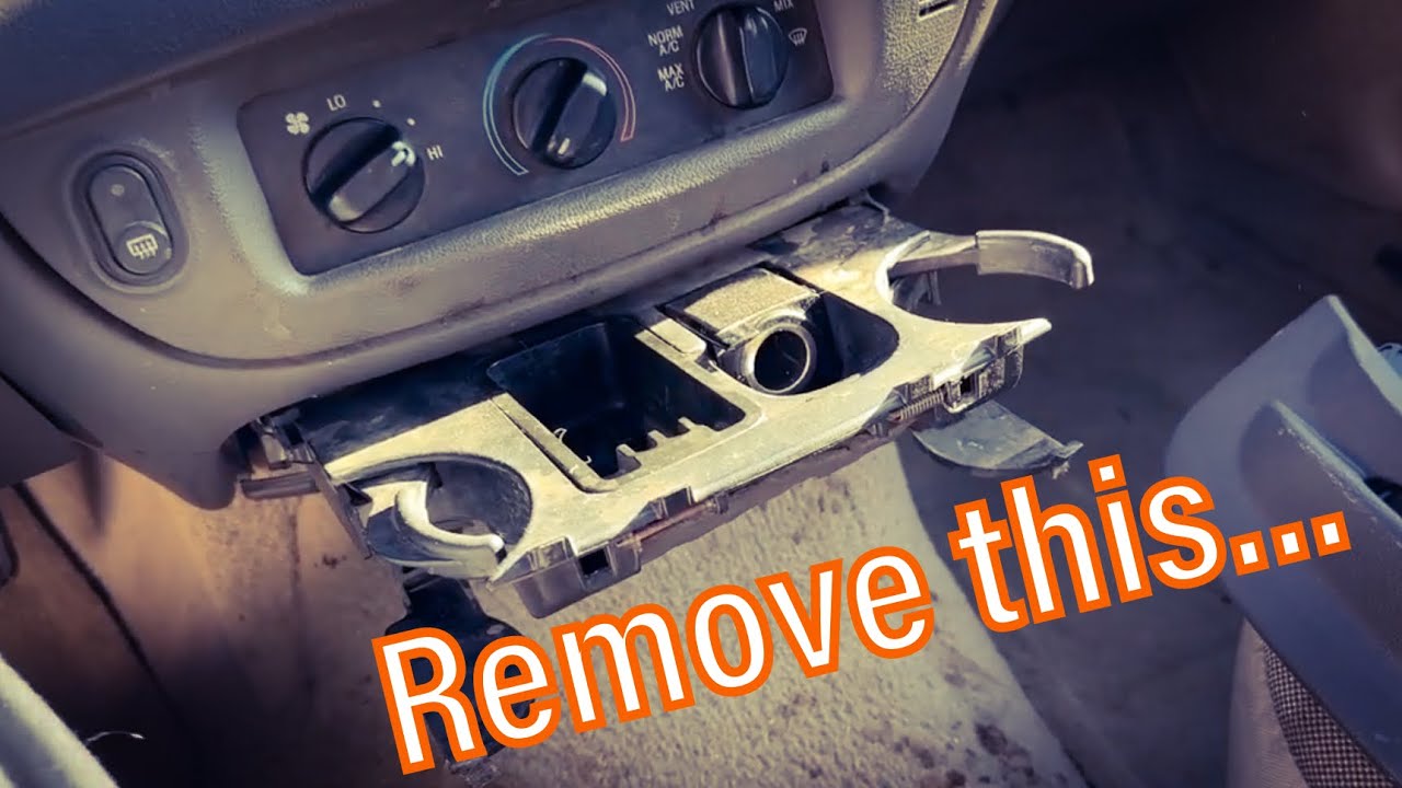 2003 - 2011 Crown Victoria Cup Holder Removal