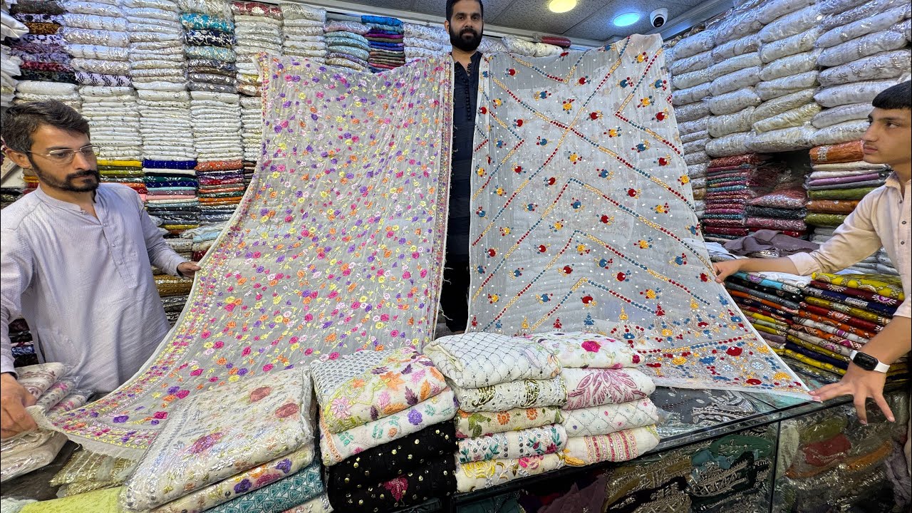 Sasta Khan 🔥 New 2025 Pure Shafoon 😍mukaish work dresses & 💫Threds Works Dresses