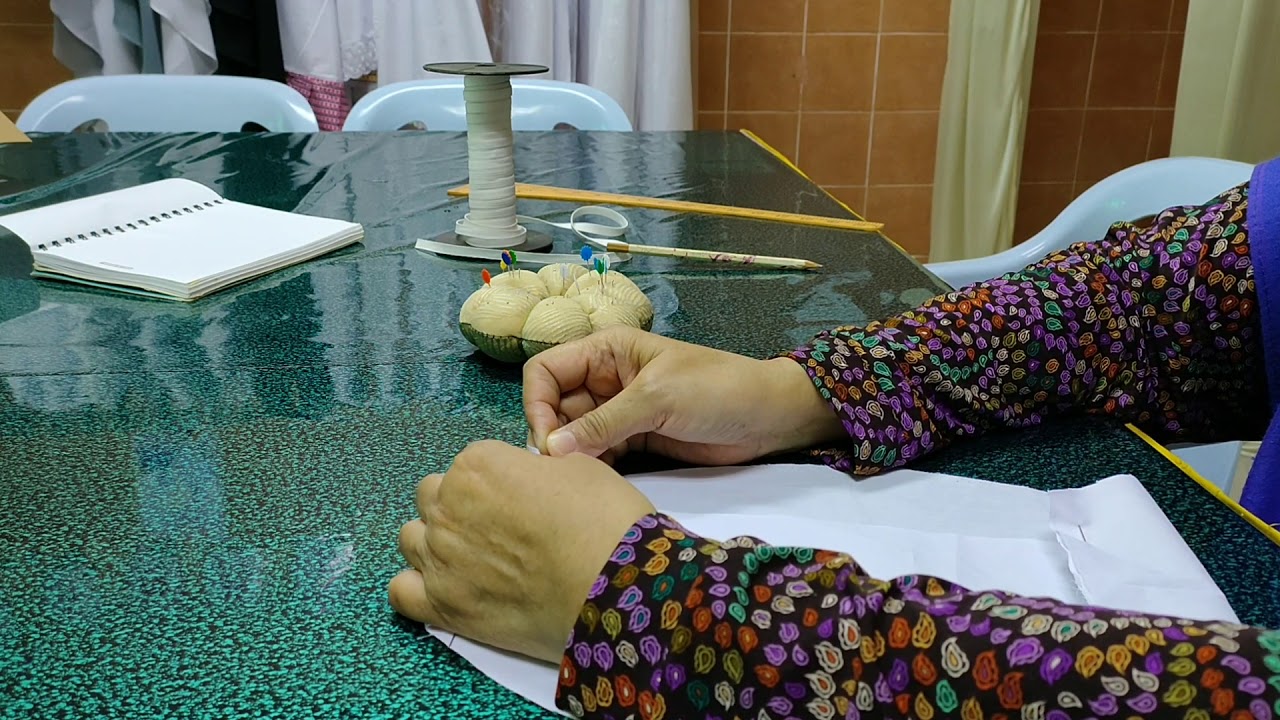Cara Jahit Lapik Dagu Dan Dahi Bersambung