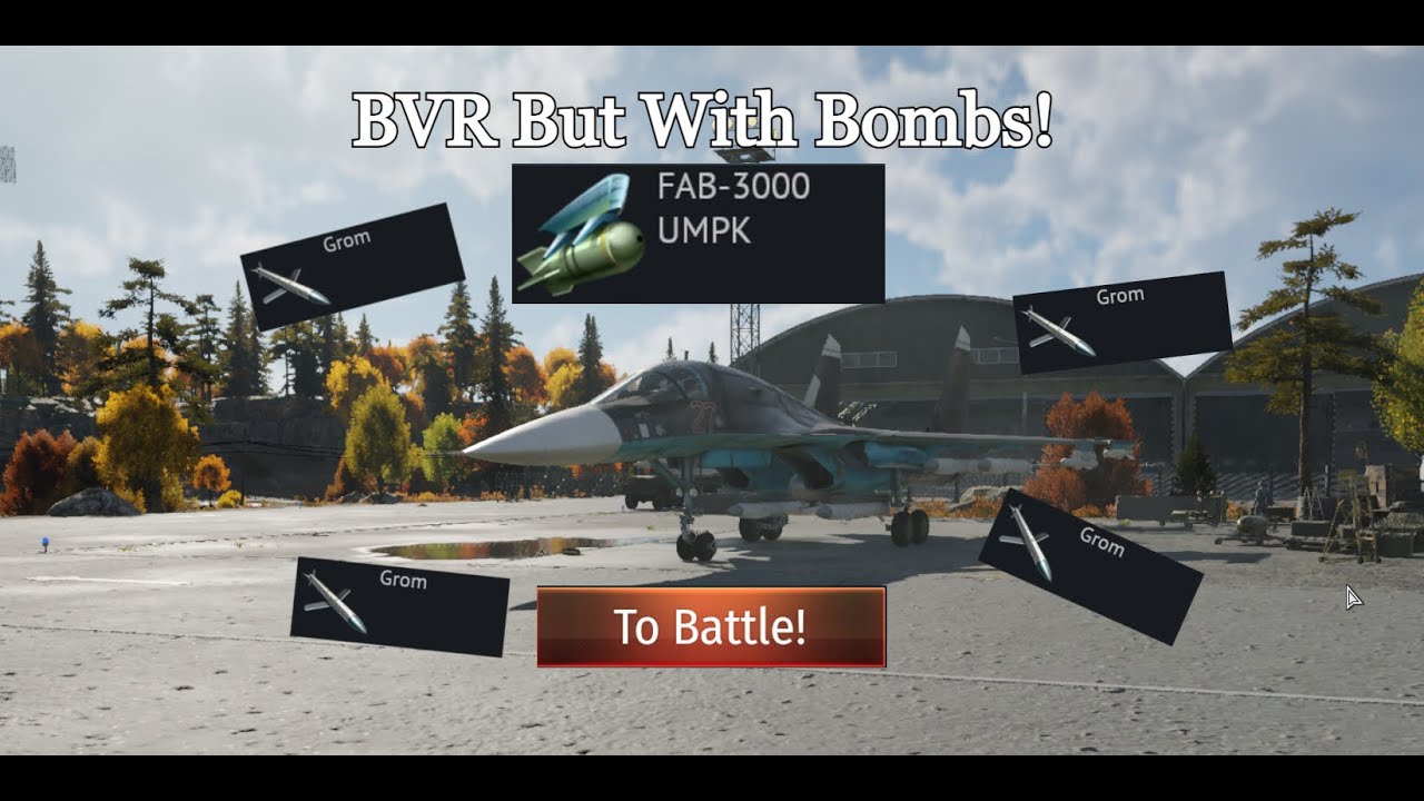 Su-34 Base Bombing From 35+ Kilometers Away | War Thunder