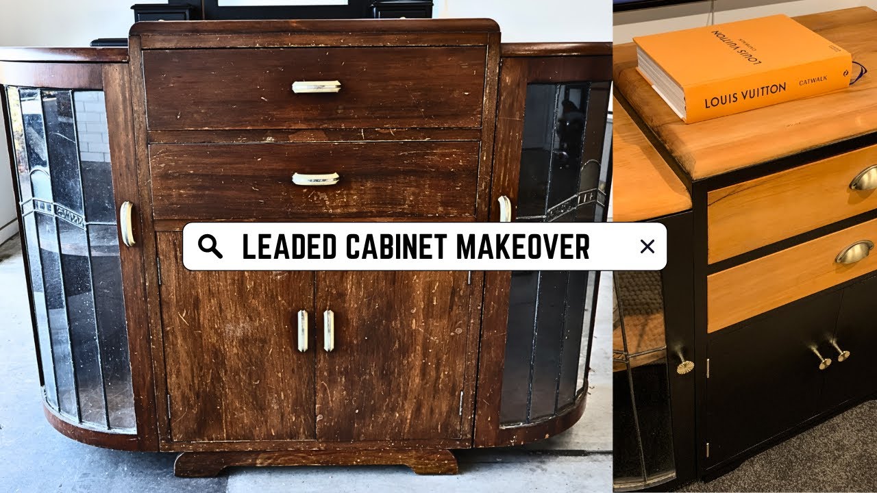 Leaded Cabinet MAKEOVER Flip - Before and After - Profit or Loss