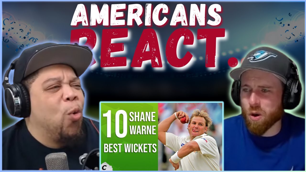AMERICAN REACTS TO SHANE WARNE'S TOP 10 WICKETS OF HIS CAREER || REAL FANS SPORTS