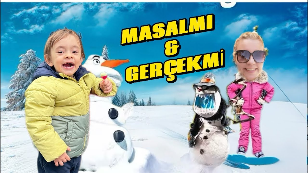 Parkta DEV Kardan Adam Saklanıyor! İlk Kim Bulacak? 😱☃️ #keşfet #kardanadam #snowman 