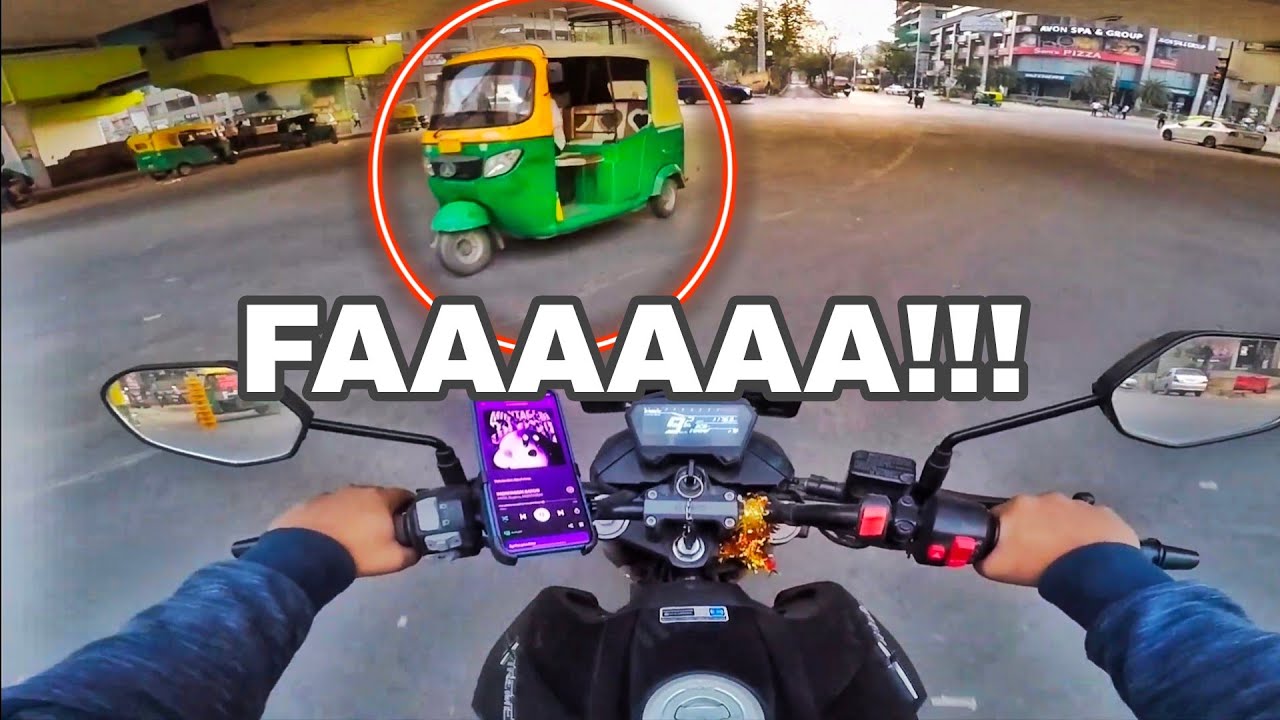 Auto Wala Suddenly Cross Kar Gaya 😳 |