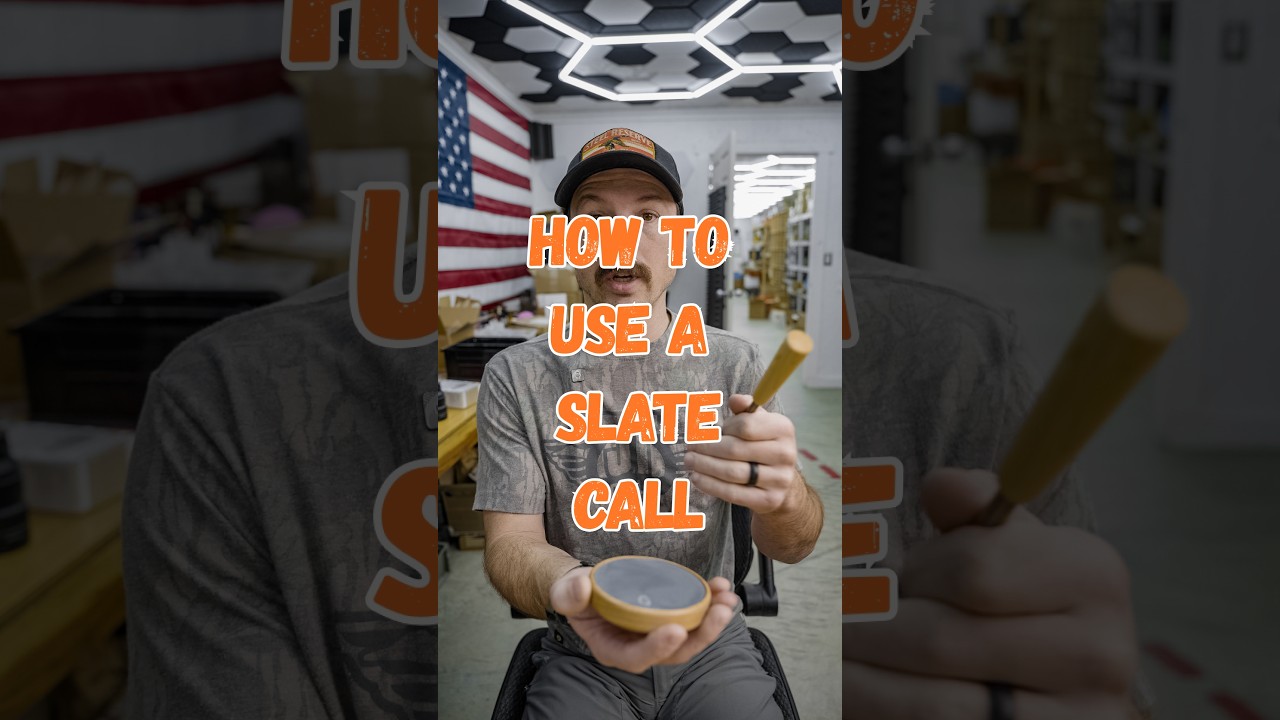 how to use a slate turkey call!