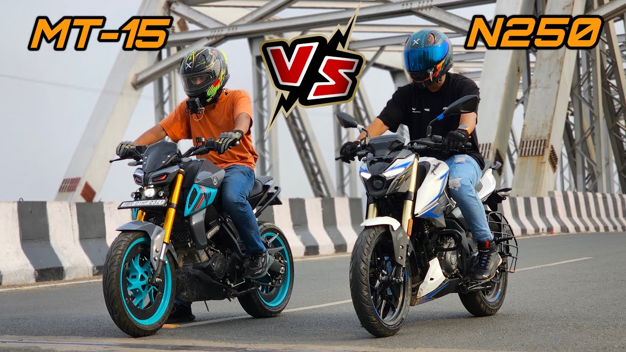2024 BAJAJ PULSAR N250 vs YAMAHA MT-15 | Detail Comparison & Drag Race | Selling my MT-15 (ZARA)😭