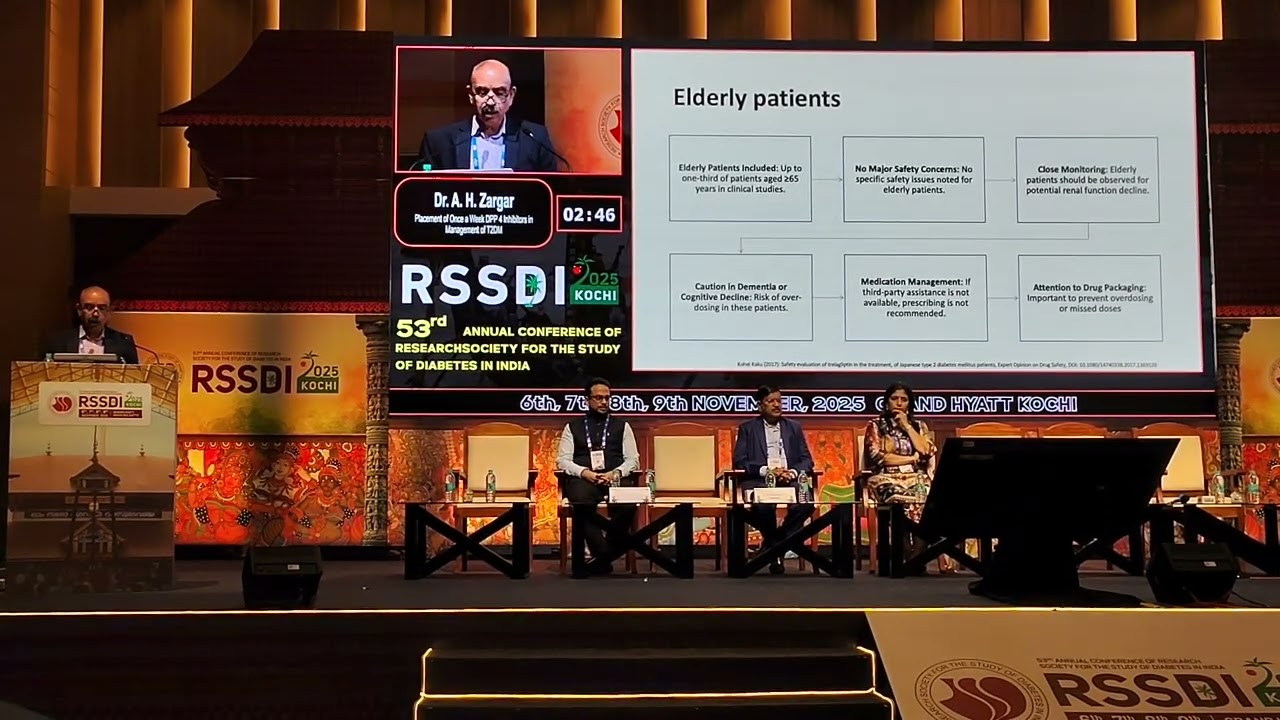 Placement of once-a-week DPP4 inhibitors in Management of T2DM RSSDI Conference @Kochi Part 1