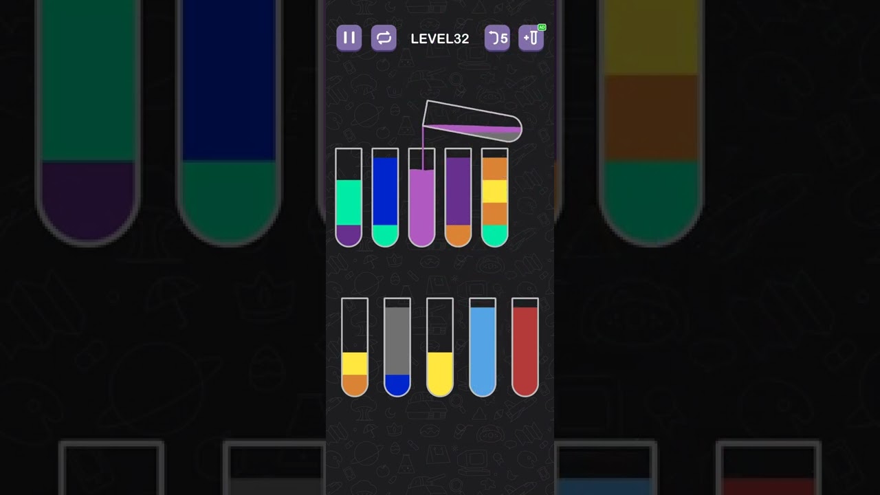 Water sort puzzle   Level 32