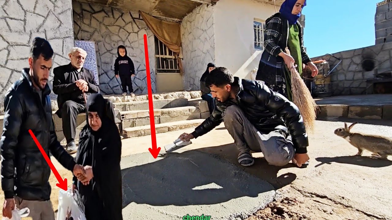 🌞 An exciting morning at Majid's house! From the kids' new clothes to an adventure in the yard 🏡🔥