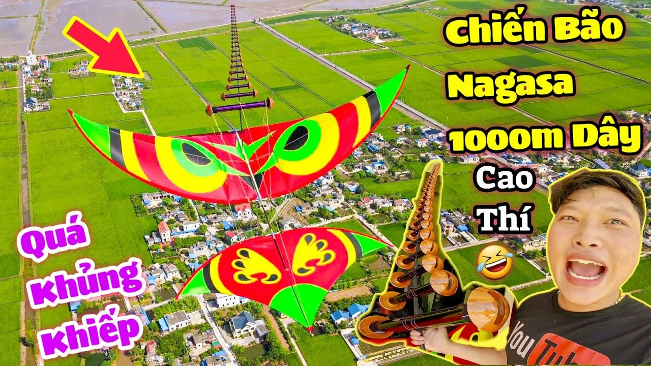 Thả Siêu Phẩm Diều Cú 4m2 Cùng Bộ Cưa Nhôm 22 Quả Gió To Đón Bão Kinh Điển