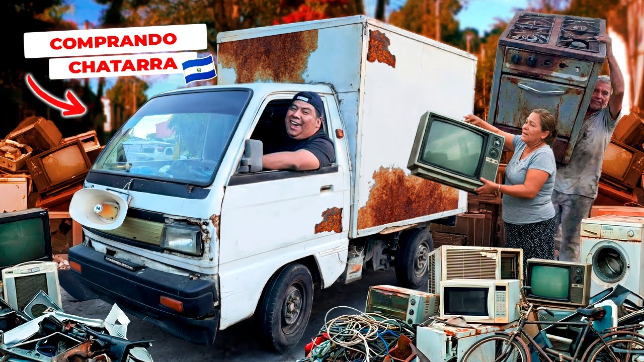 SALIMOS a CHATARREAR a las CALLES de SAN SALVADOR *encontramos cachadas* 🤩
