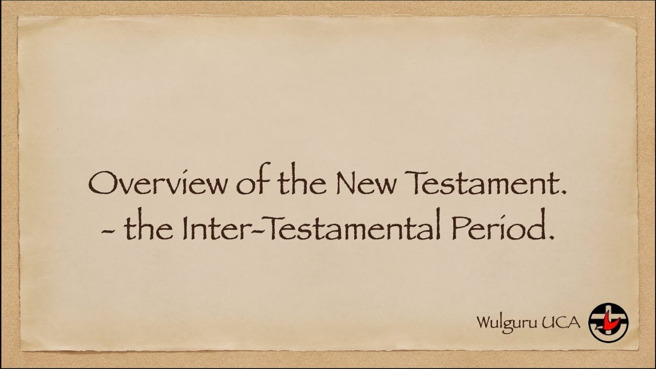 2025 03 25 Inter-Testamental Period. / 신구약시대 사이 기간.