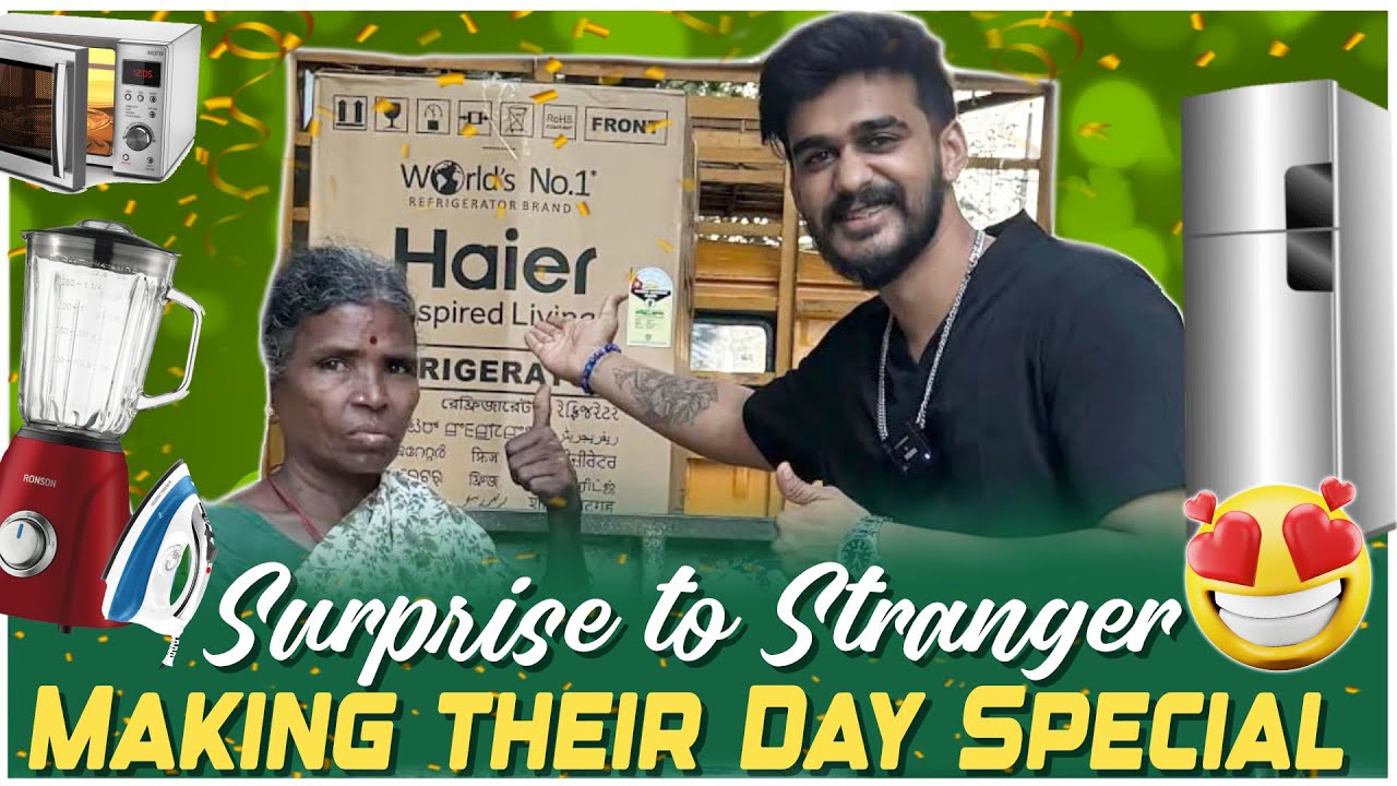 Giving Fridge/Oven/Mixer/Iron Box To Strangers | Samsameer_insta