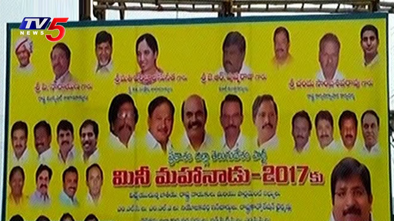 TDP Mini Mahanadu In Ongole | TDP Mahanadu 2017 | TV5 News