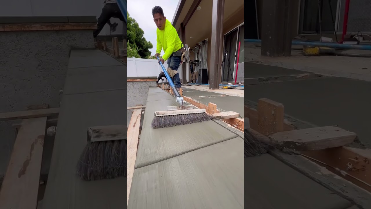 Concrete finishing for swimming pool deck! @OdellCompleteConcrete  #construction