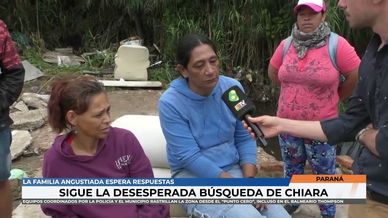 Paraná - Policia emplea drones en la búsqueda desesperada de Chiara