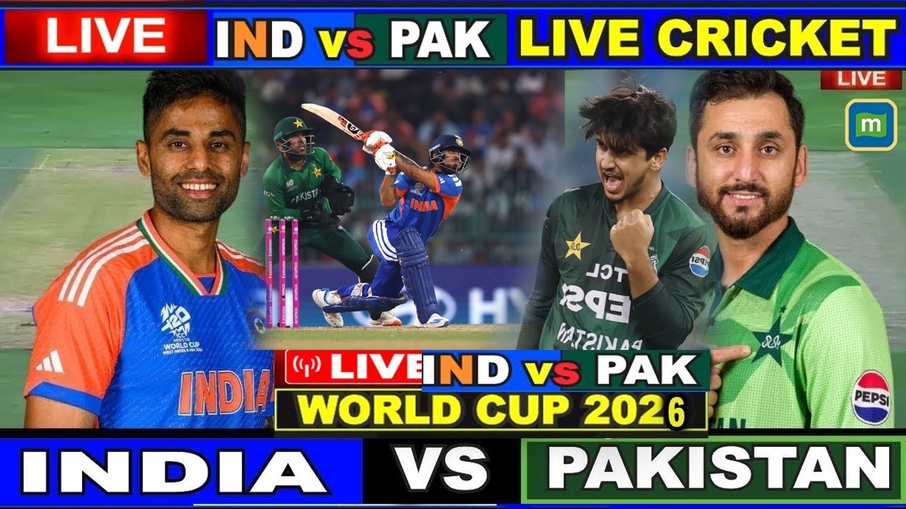 🔴India vs Pakistan,T20 World Cup 2026  | IND vs PAK T20 World Cup Live: India Vs Pakistan Match LIVE