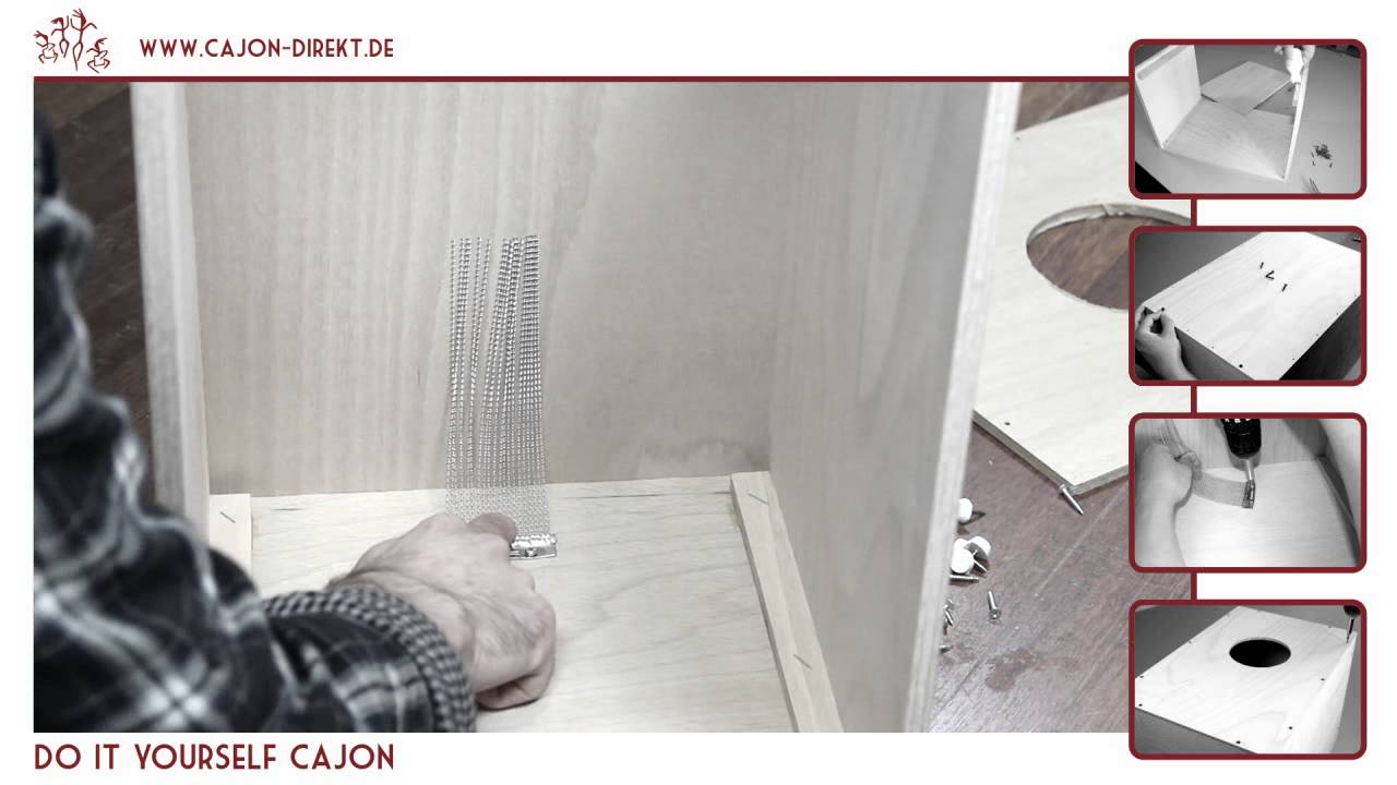 Cajon Direkt Percussion Cajon Bausatz | Video Bauanleitung DIY Cajon | bau dein Cajon selbst