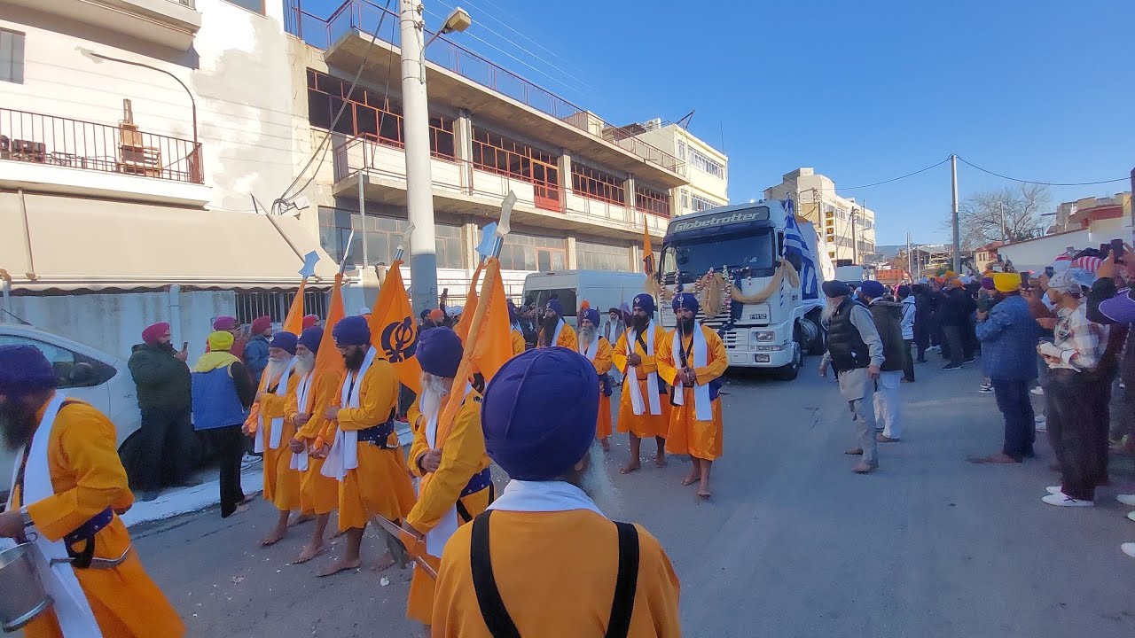 6th vishal nagar kirtan guru nanak darbar tavros Athens (greece)
