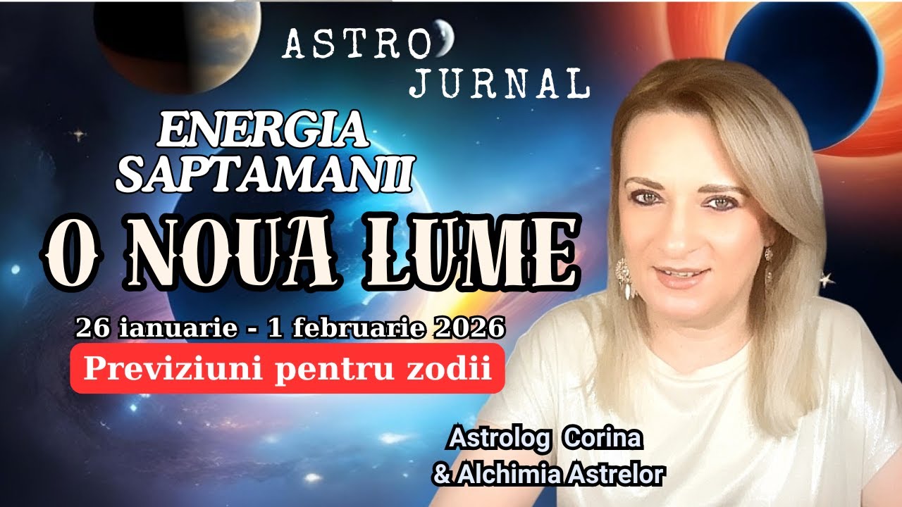 HOROSCOPUL SAPTAMANII 26 ian   1 febr 2026 | O noua lume incepe acum