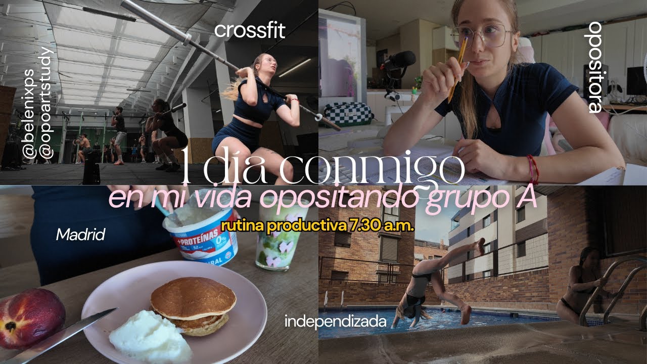 🏡 Independizada 📚 Estudiando 8h al día + crossfit 💪: mi rutina como OPOSITORA en Madrid - @bel pérez ♡