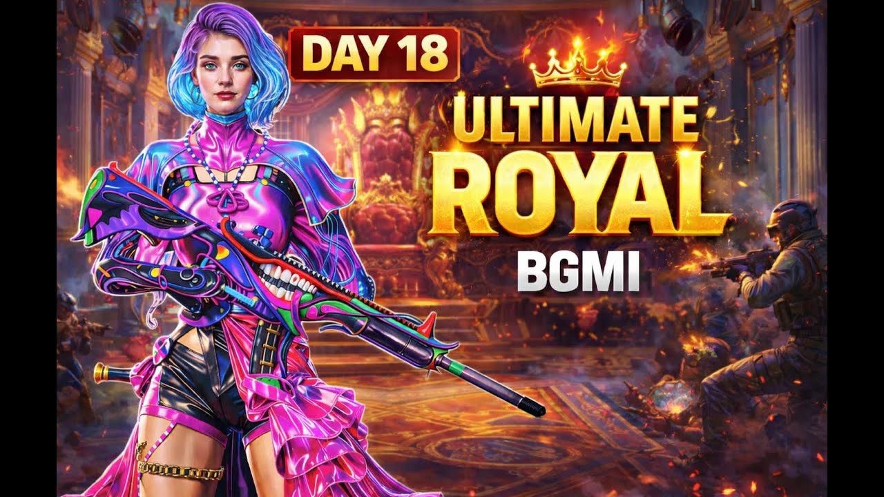 BGMI LIVE 🔴 Day 18 | Ultimate Royal & Wow Fun Gameplay 🔥 🔴🤩