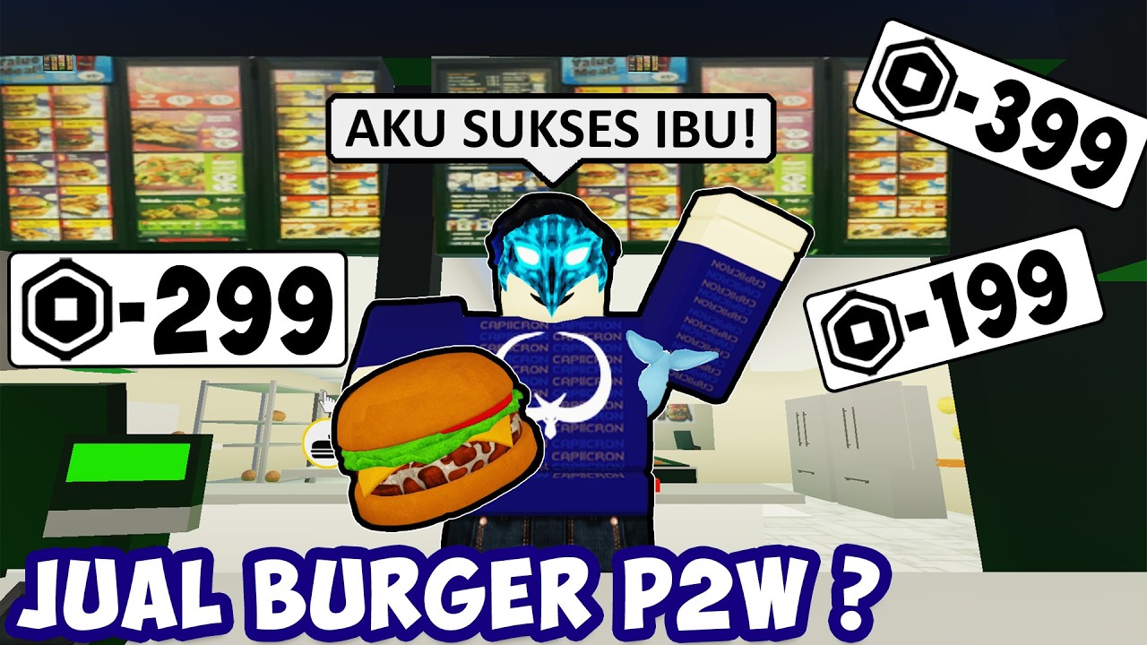 AKU CURANG SAAT JUAL BURGER DI ROBLOX INI ?