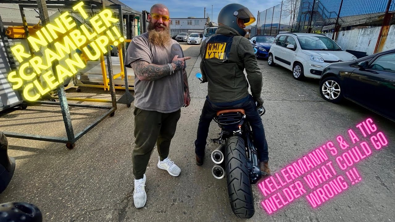 Bringing a bmw r nine t scrambler up to date with a fresh clean bhc package!!! #bmwmotorcycle #r9t
