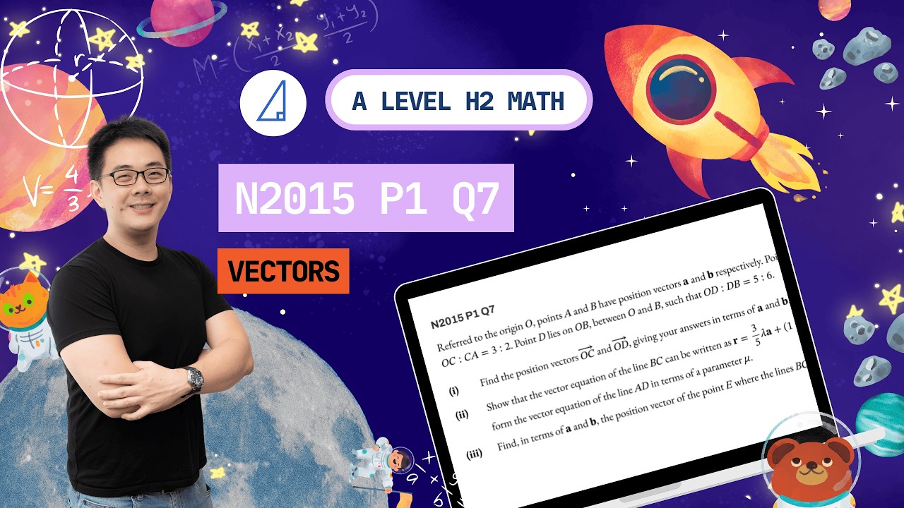[Vectors] N2015 P1 Q7 - H2 Math Tuition @ Tim Gan Math