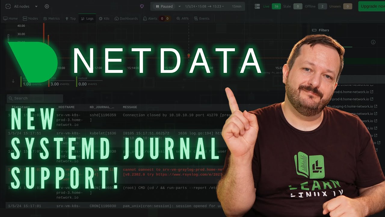 Netdata's Awesome New Feature: Systemd Journal Support Explained!
