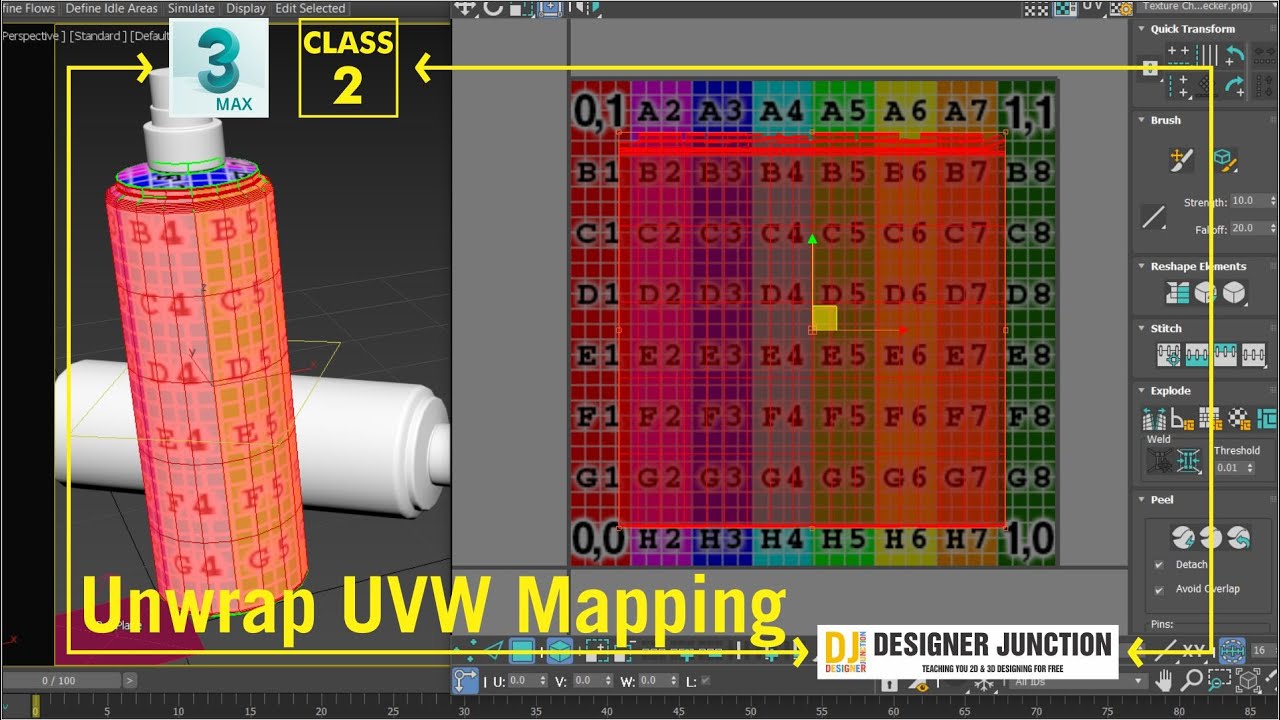 Unwrap UVW in 3DS Max _Class -02_Hindi / Urdu [Unwrap UVW Tutorial For Beginners - 3DS Max 2019]