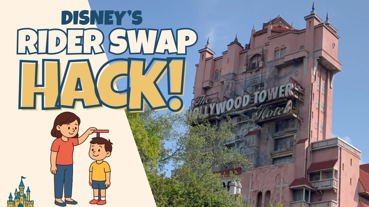 Лайфхак для Disney Rider Swap! Как кататься на всех аттракционах с детьми 🎢✨