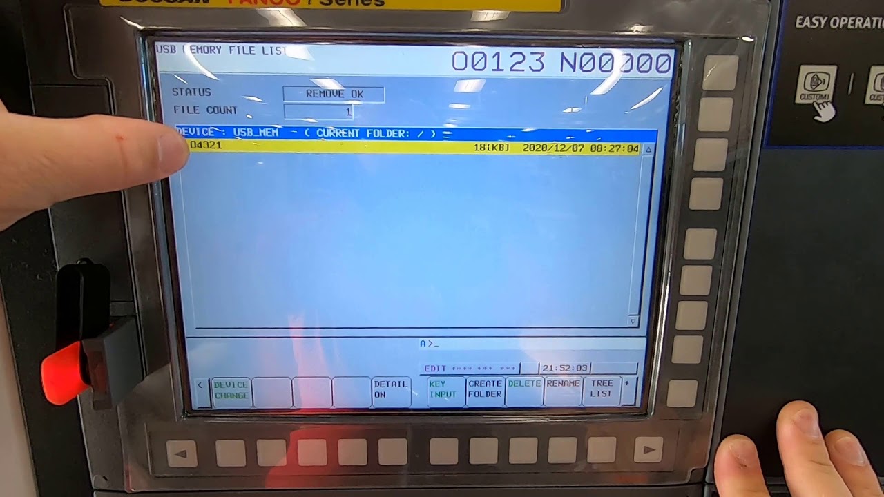 Loading Programs onto Fanuc I series cnc Machine