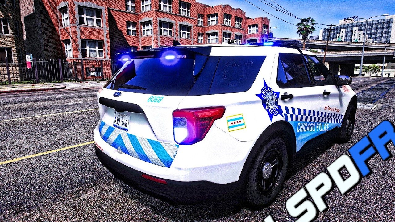 🚔 GTA 5 LSPDFR | Городской патруль полиции Чикаго 👮‍♂️ Дневная смена в Городе ветров! 🌆