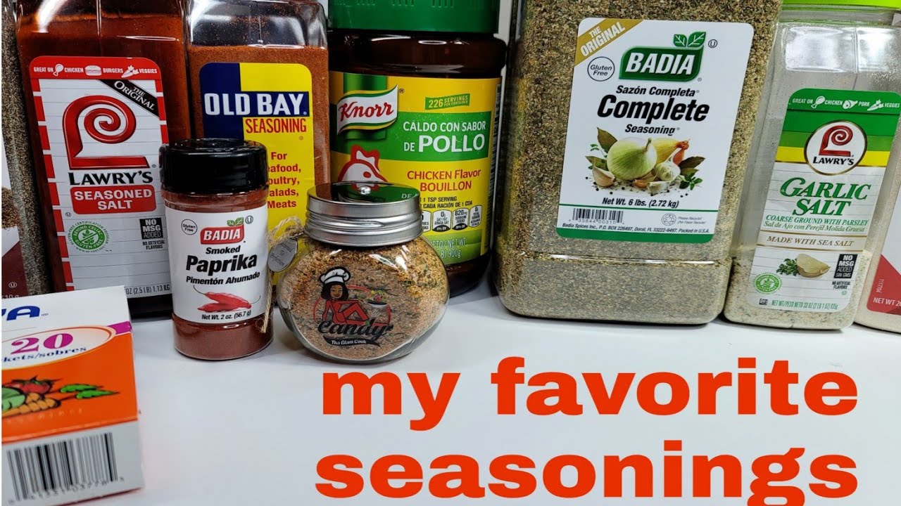 MY FAVORITE SEASONINGS | subscriber request.