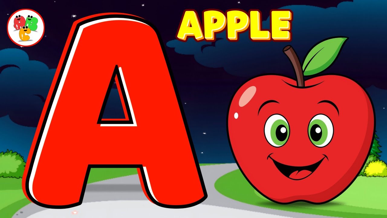 ABC Song for Toddlers | A is for Apple 🍎 | Easy Alphabet Phonics Sounds | Fun Learning Video